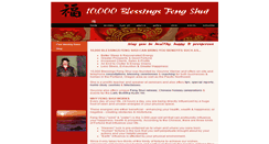 Desktop Screenshot of 10kblessingsfengshui.com